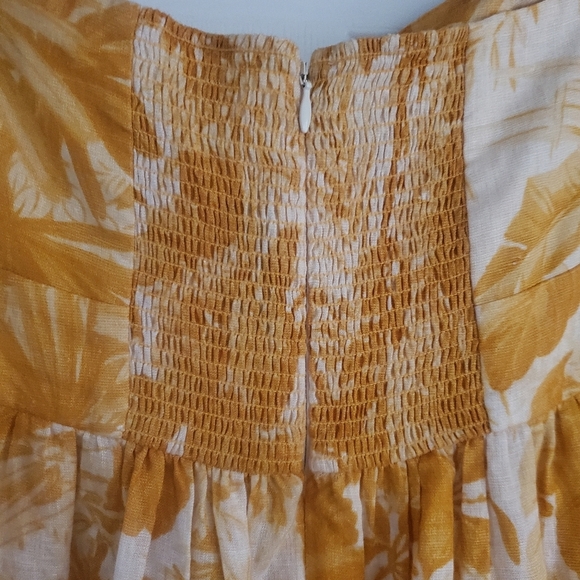 Zimmerman Mae Tie Tiered All Over Floral Print Maxi Dress, Size 2 100% Linen - Picture 11 of 12